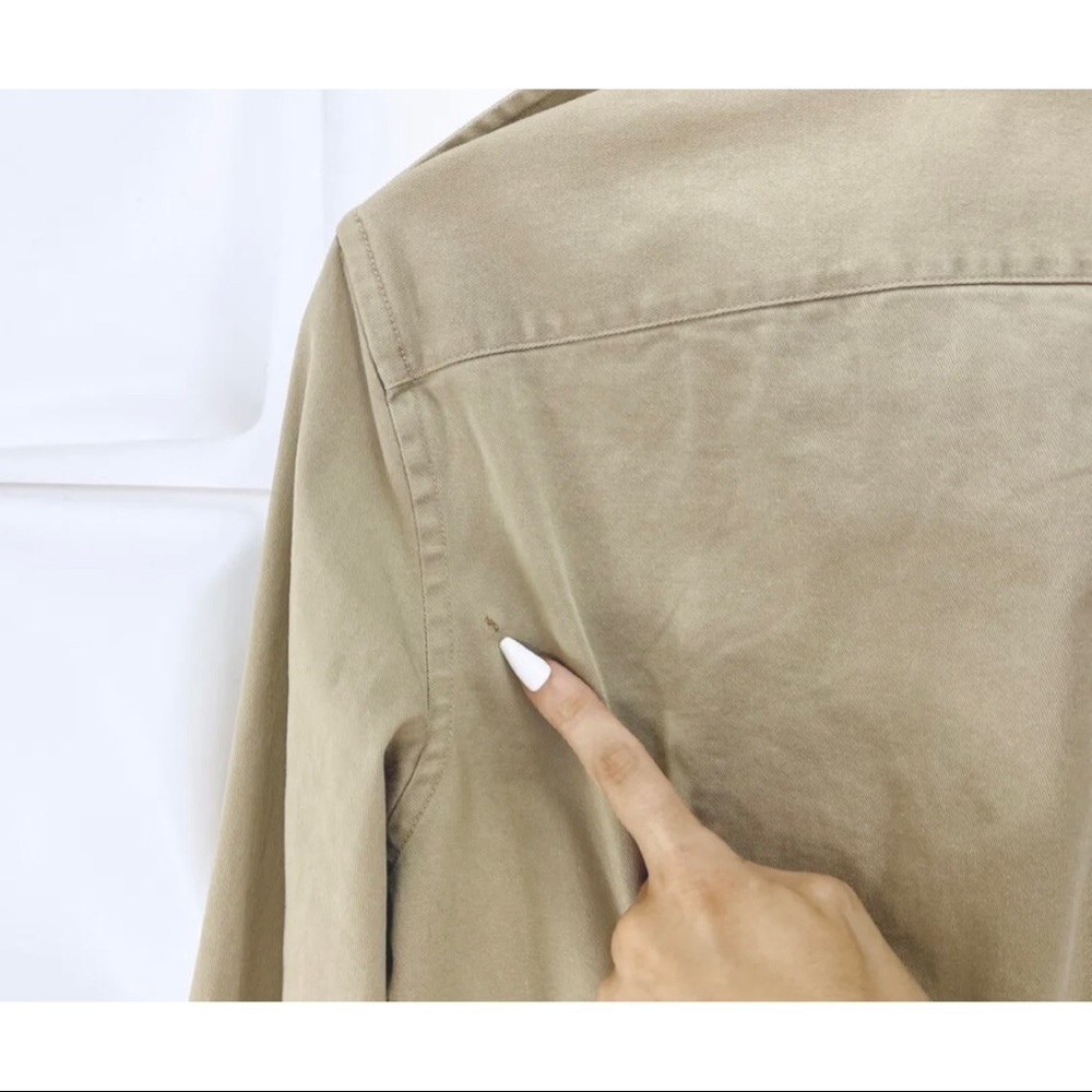 NWT Polo Ralph Lauren Sz 8 Beige Utility Military Shirt Dress Button Front NEW - Picture 7 of 13